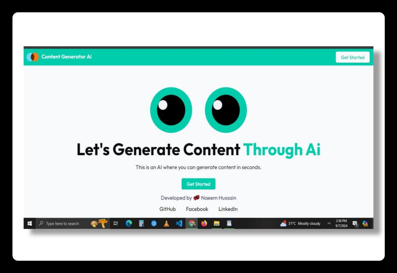 Conetent generator Ai